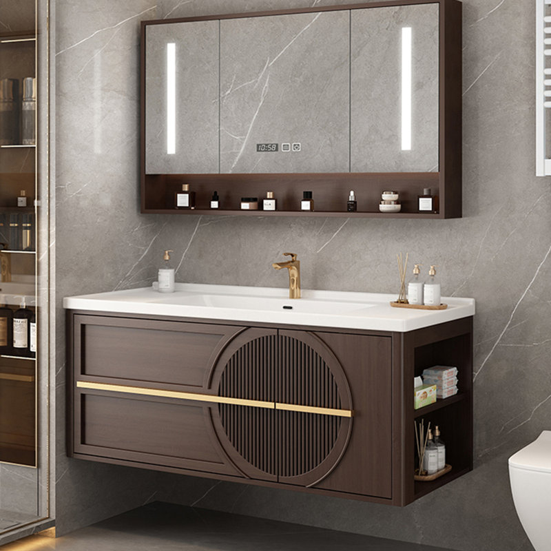Armoire de salle de bain rétro de style chinois