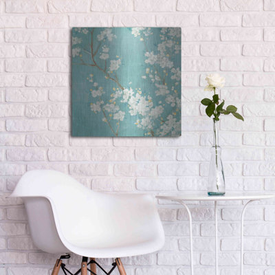 " White Cherry Blossom II On Blue " by Danhui Nai