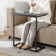 Gilsum Wood C Table End Table with Metal Base for Sofa, Bed Side