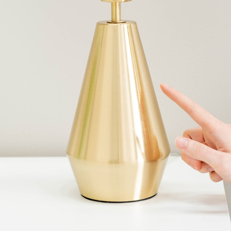Metal Table Lamp, No, NA, Gold