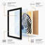 Zebra in Profile Minimalist - Framed Print-1839671028-1839671030