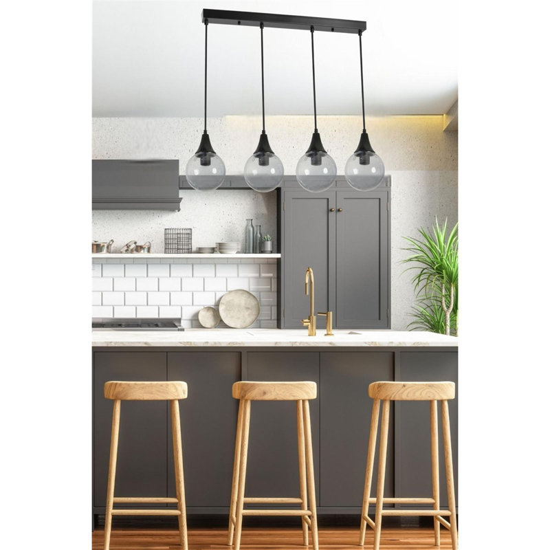 Chandle Chandelier, Black/Fume