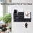 Decorative Wooden Mail Holder and Key Shelf with Mounting Hardware-110439012