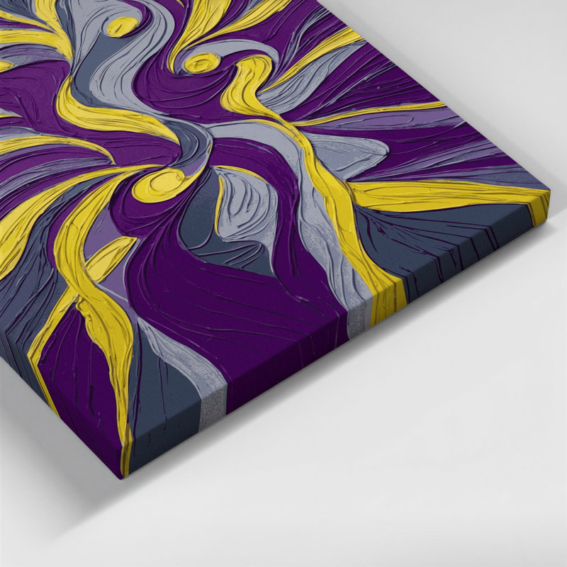 Toile abstraite abstraite figurative mauve 77, H 30 po x l 20 po