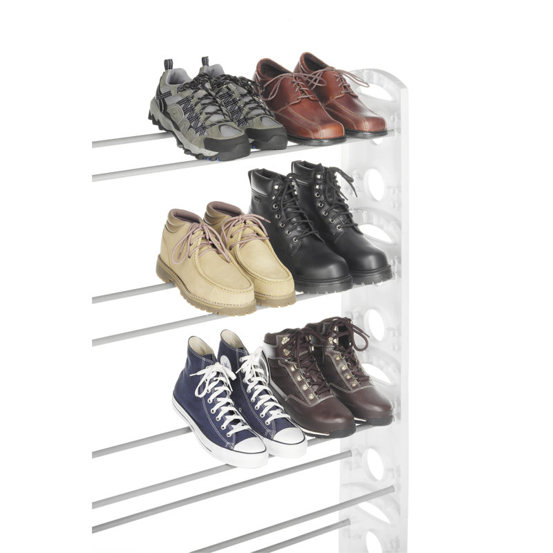 30 Pair Shoe Rack, White