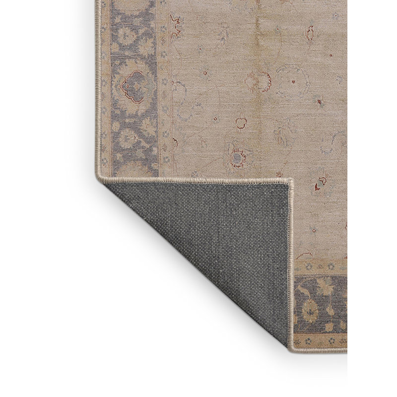 Tapis bleu / jaune clair Harmen, Rectangle 3 pi x 5 pi