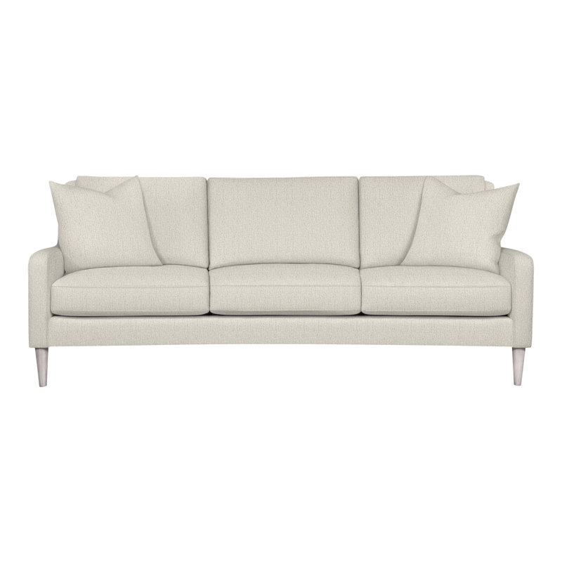 Canapé à accoudoirs carrés 86,5 po Ease, Gris colombe, Chenille Crypton® neige Nomad