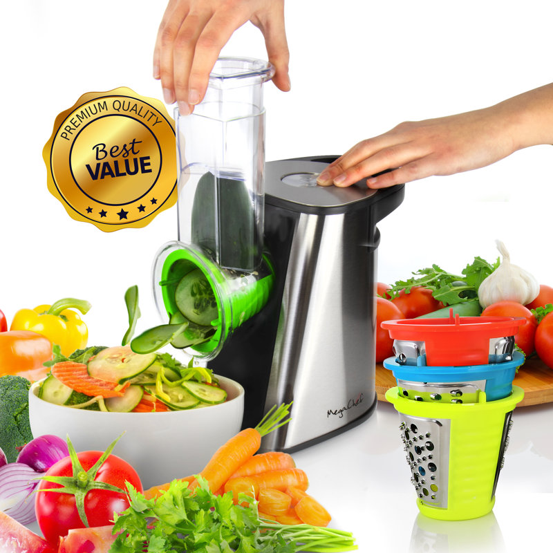 Mega Chef 4 in 1 Stainless Steel Electric Food Processor
