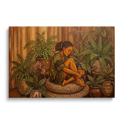 Tableau sur toile représentant un personnage assis, reproduction historique de style pictural pour salon, bureau ou pièce à vivre