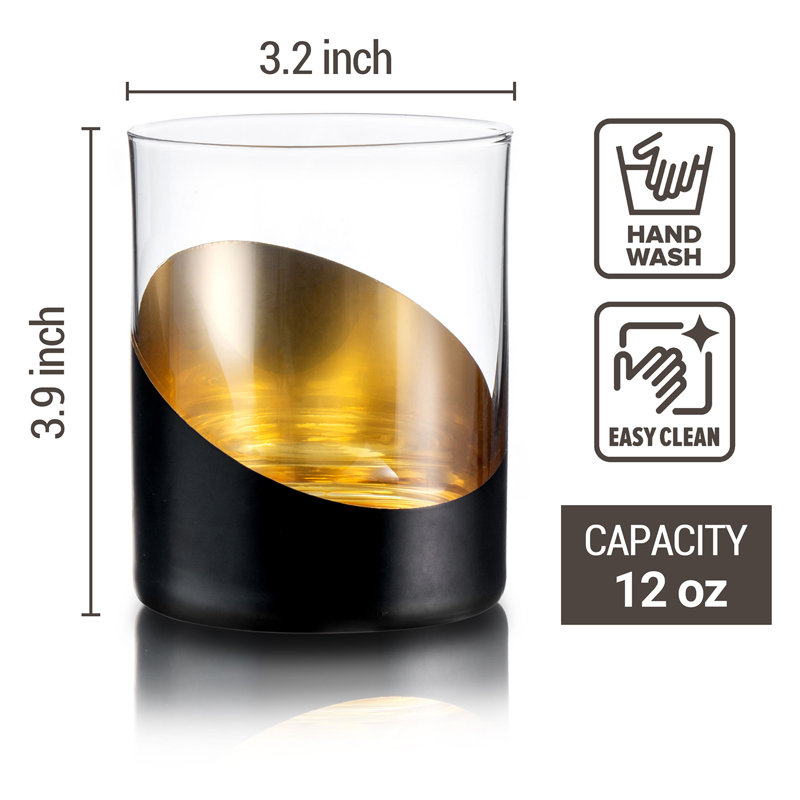 4 Piece 355ml Drinking Glass Set