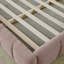 Structure de lit tapissier très grand californien avec tissu épais, lit plateforme grand format en chenille avec tête de lit et structure solide. Aucun sommier tapissier requis (90,5 po x 80,5 po x 31 po)-999686820-999686831