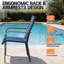Ensemble de 8 chaises de patio pour l'extérieur-1424111881