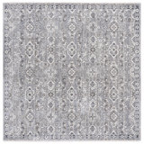 Oriental Area Rug in Grey / Ivory