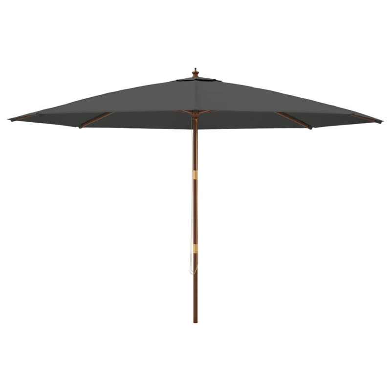 Aslyn Market Parasol, 273cm H x 400cm W x 400cm D, Anthracite