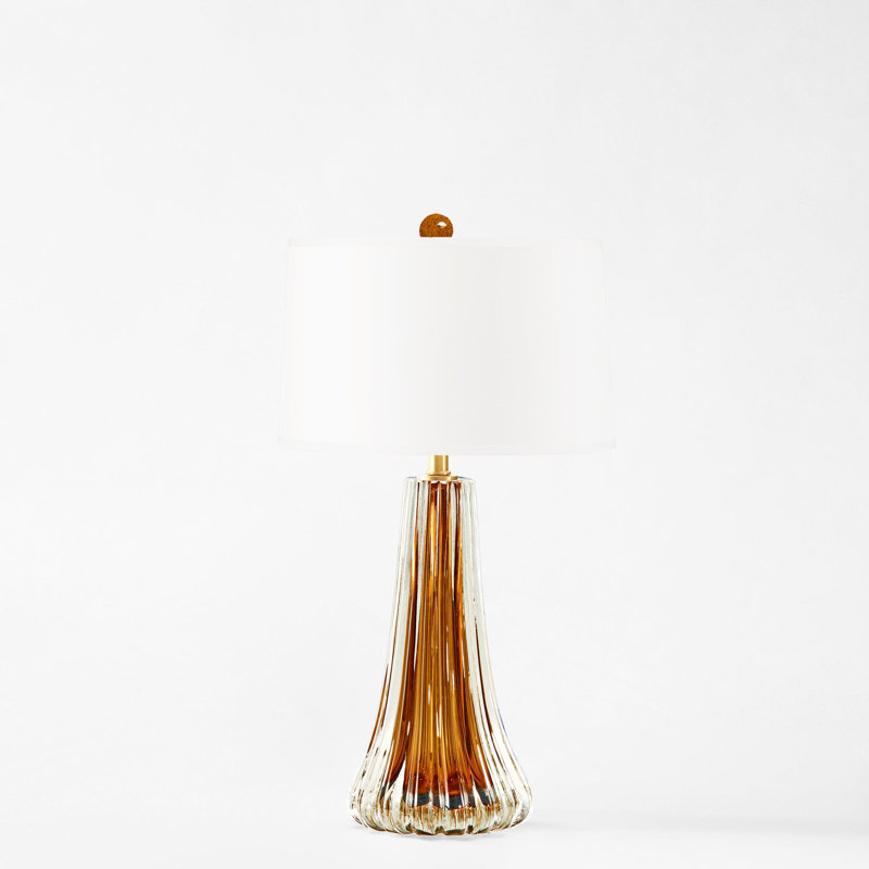 LIRA Murano Glass Lamp, Amber