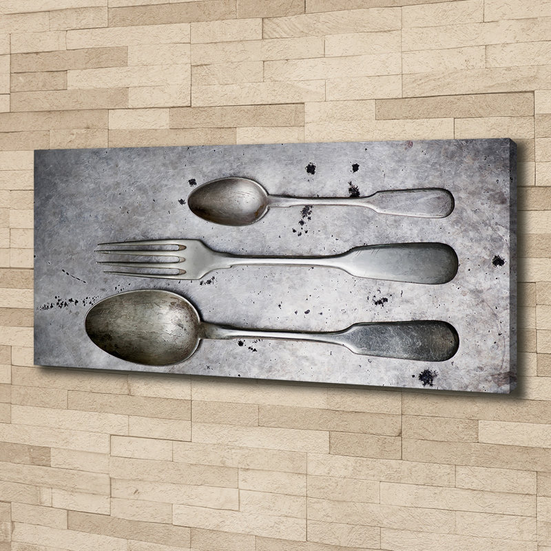 Cutlery - No Frame Print on Canvas