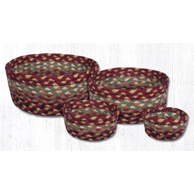 Ensemble de 4 paniers ronds en jute Earth Rugs - service rustique, 9 po x 9 po, ensemble de 4