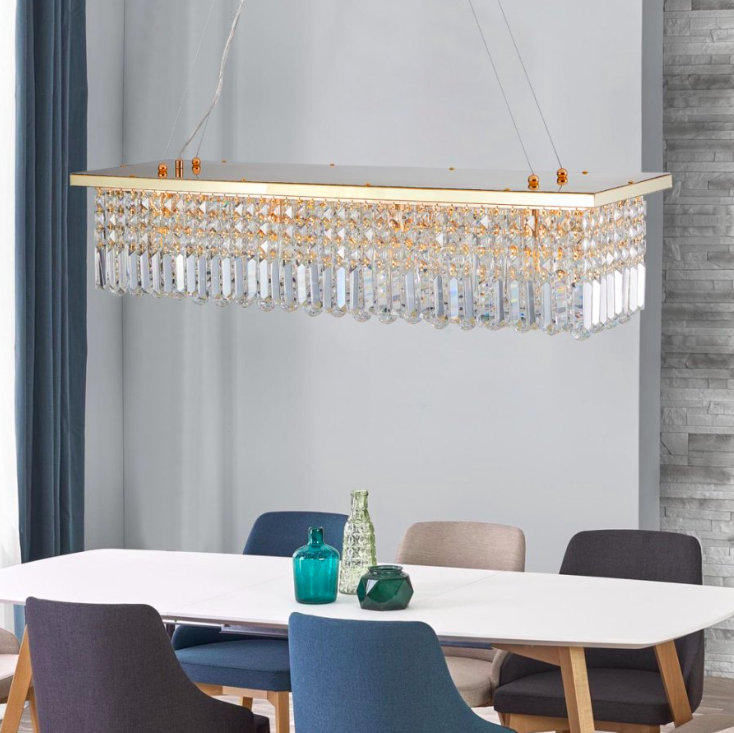 1 - Light Chandelier, Gold