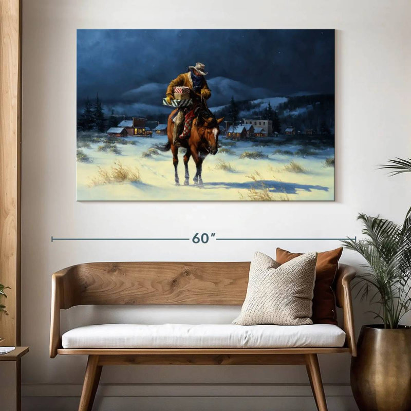 Lelar ramène Noël à la maison, H 34 po x l 51 po