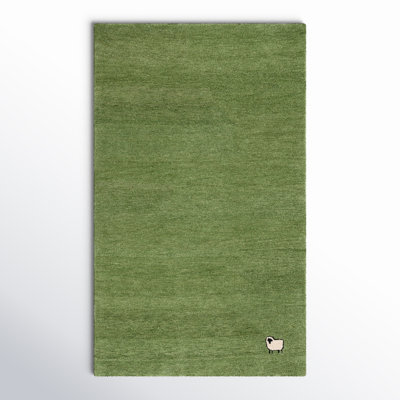 Racheal Handmade Green Rug