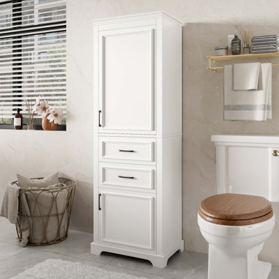 71" Freestanding Bathroom Vanity With Adjustable Shelves