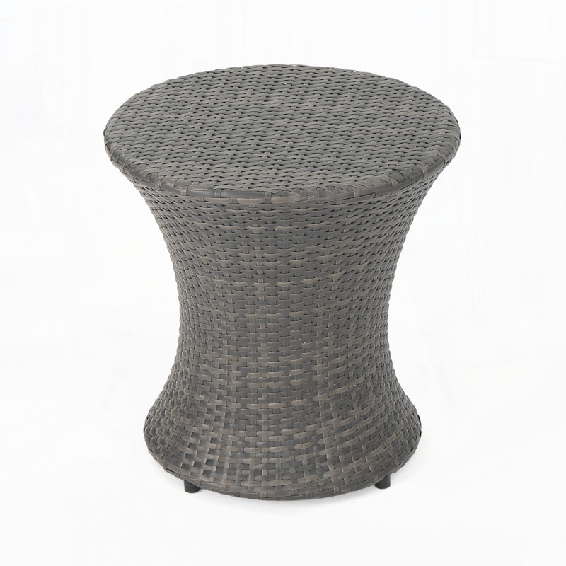 Outdoor Side Table, Gray