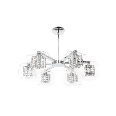Johnathan Glass Semi Flush Mount