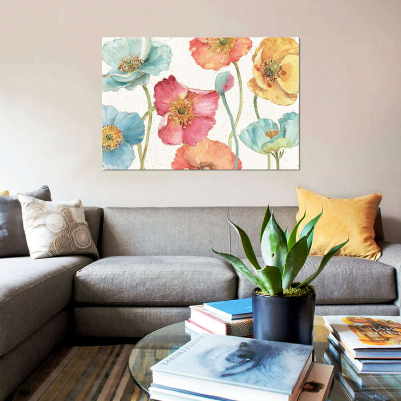 « spring molles i »-impression sur toile tendue, H 12 po x l 18 po x P 1,5 po