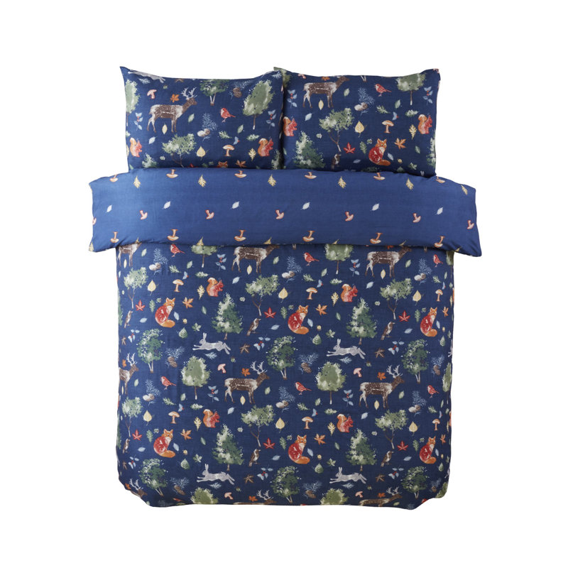 Chambery Microfiber Abstract Duvet Cover with Pillowcases, Kingsize Duvet Cover + 2 Pillowcases