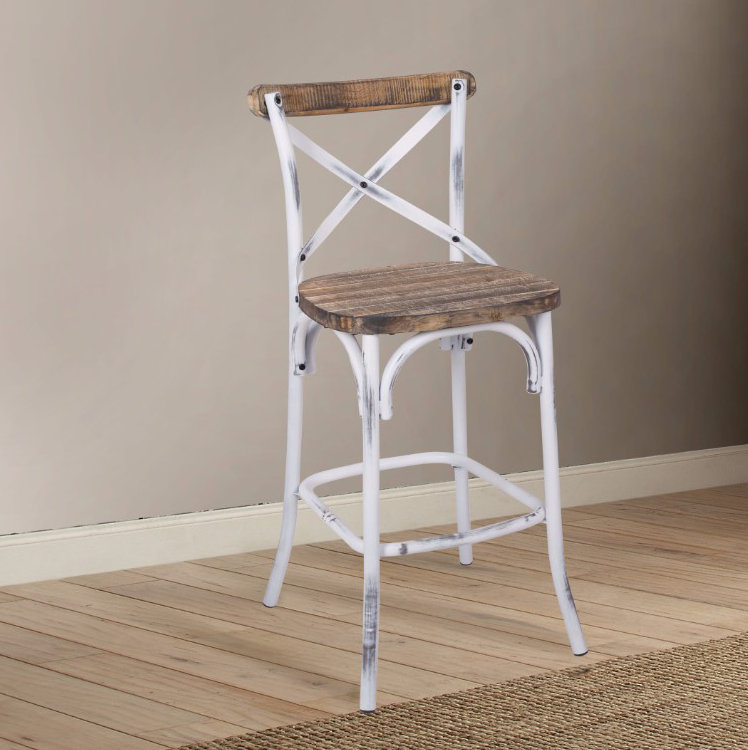 Tabouret Veale, Blanc