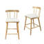 Tabouret de comptoir d'intérieur en bois rembourré-133033391
