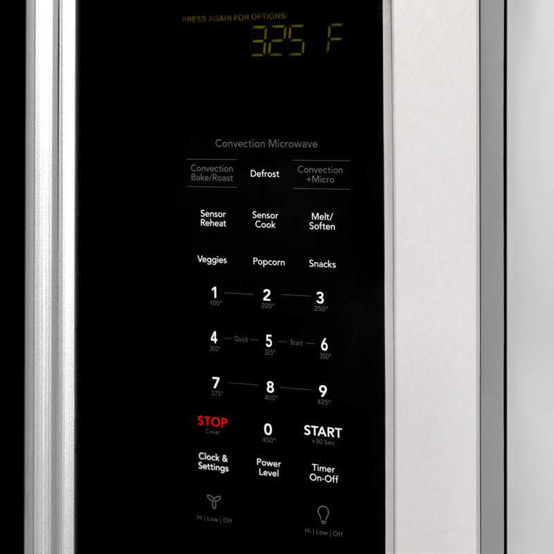 ZLINE 30 po 1,5 cu. Pi. Four à micro-ondes à convection au dessus de la cuisinière avec poignée traditionnelle et capteur de cuisson