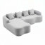 Canapé modulaire en chenille-1219292978