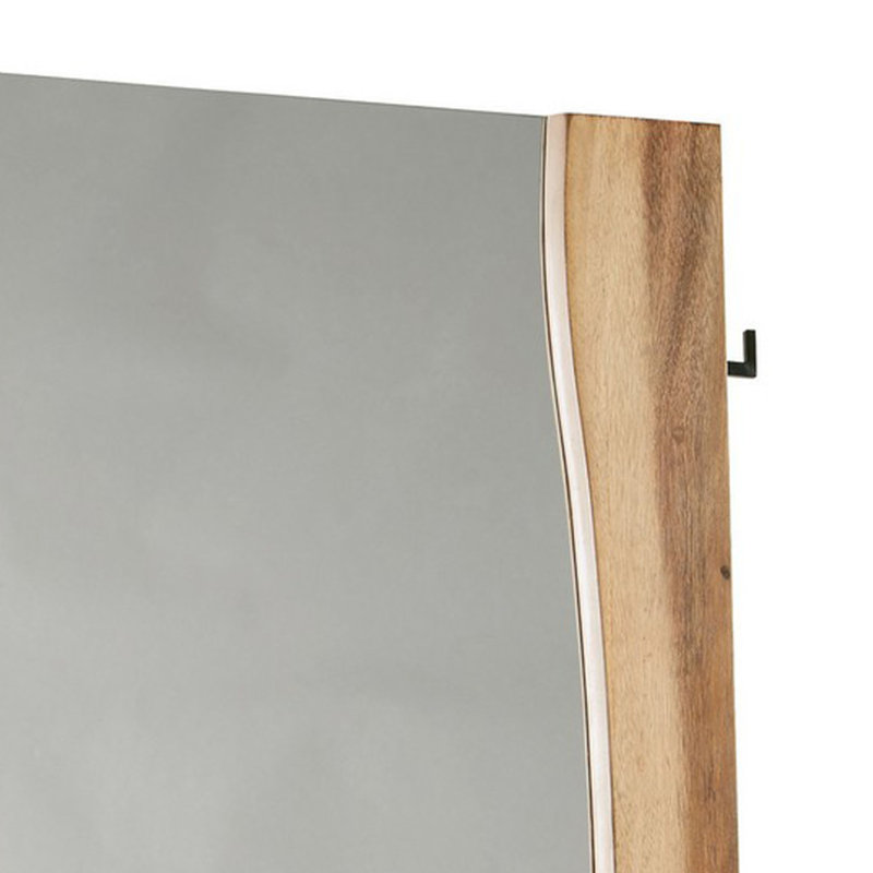 Alischa Wood Flat Floor Mirror