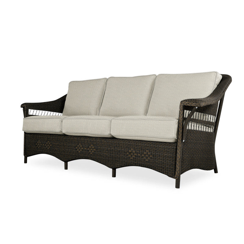 Nantucket Outdoor 3 - Seat Patio Sofa, Friendly Flax, Mink