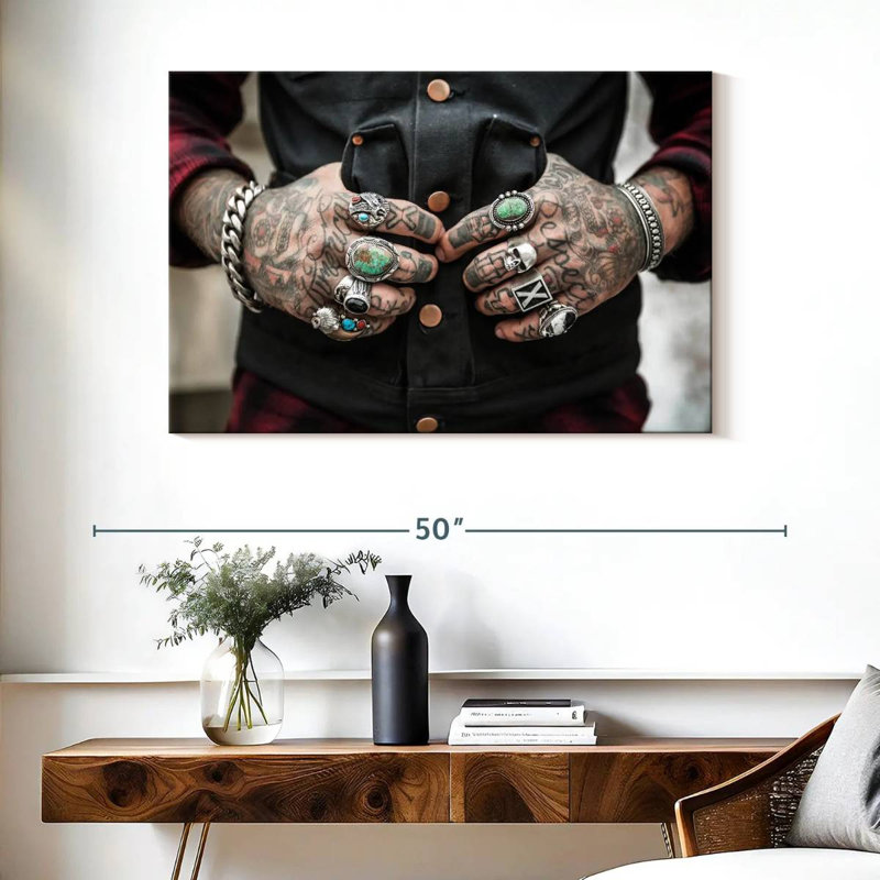 Senne Tattoos, 26" H x 39" W