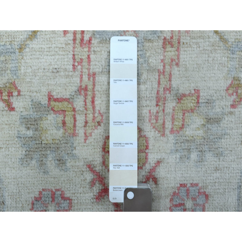 Tapis en laine douce ivoire angora 6 pi 4 po x 9 pi 6 po Angora Oushak 14BC22BB1F584AC4ADFEDFD73F48BFD0