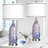 26" Coastal Glass USB Table Lamps with Touch Control & Night Light