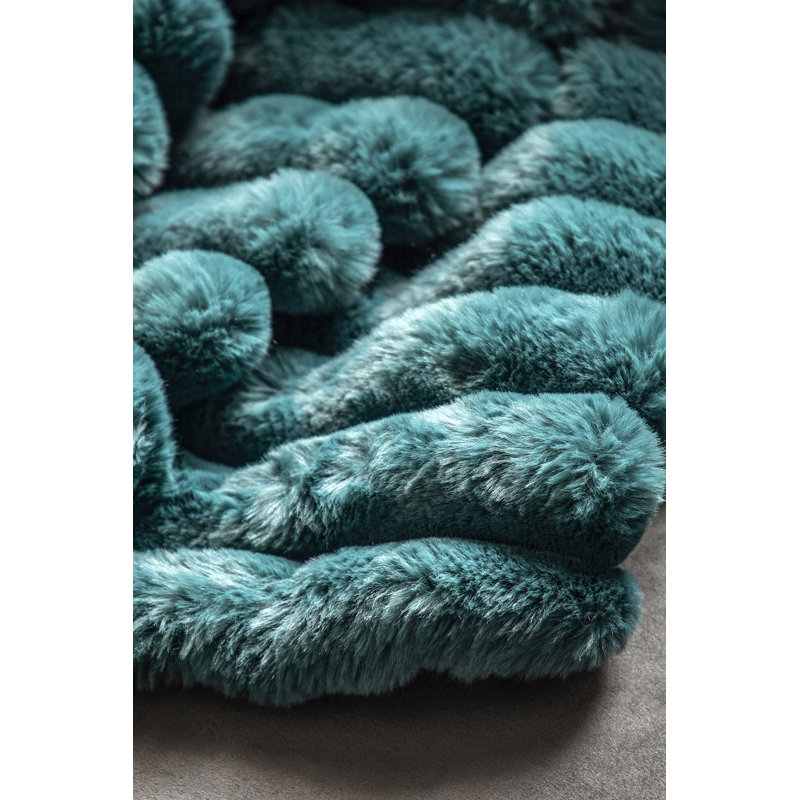Adyline Throw Blanket, Teal