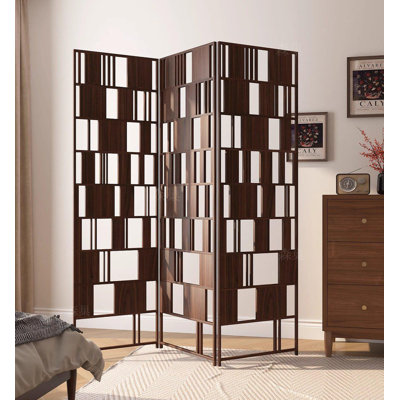 Paravent creux français antique en bois massif