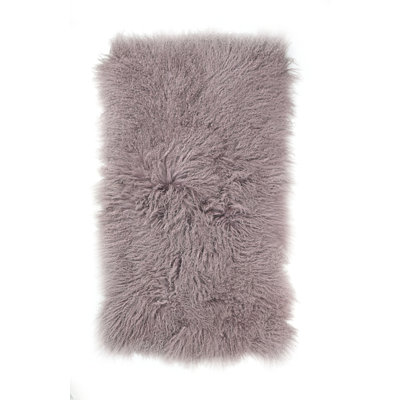Loomis Sheepskin Area Rug in Mauve