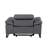 Top Grain Italian Leather Power Reclining Arm Chair with Power Headrests-649976438
