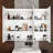 Jamorris 47.2'' W 35.4'' H Surface Frameless Medicine Cabinet with Mirror 6 Adjustable Shelves