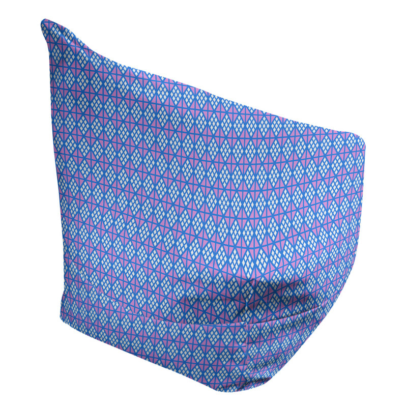 Fauteuil à billes standard & Leffel, H 86 po x L 27 po x P 43 po, Bleu / mauve / menthe, Rembourrage poly