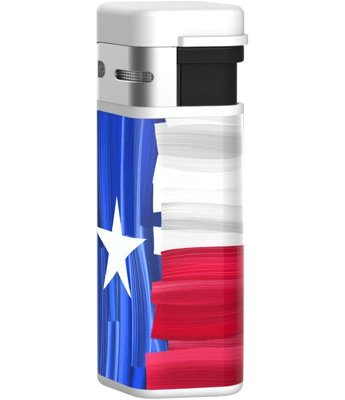 Palió Triple Jet Flame Butane Torch Lighter, Texas Flag
