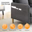 George Oliver Causeuse de salon en polyuréthane confortable Mordern-1442772277