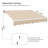 Yaheetech Fabric Beige Cover Retractable Patio Awning-66002068-94592229