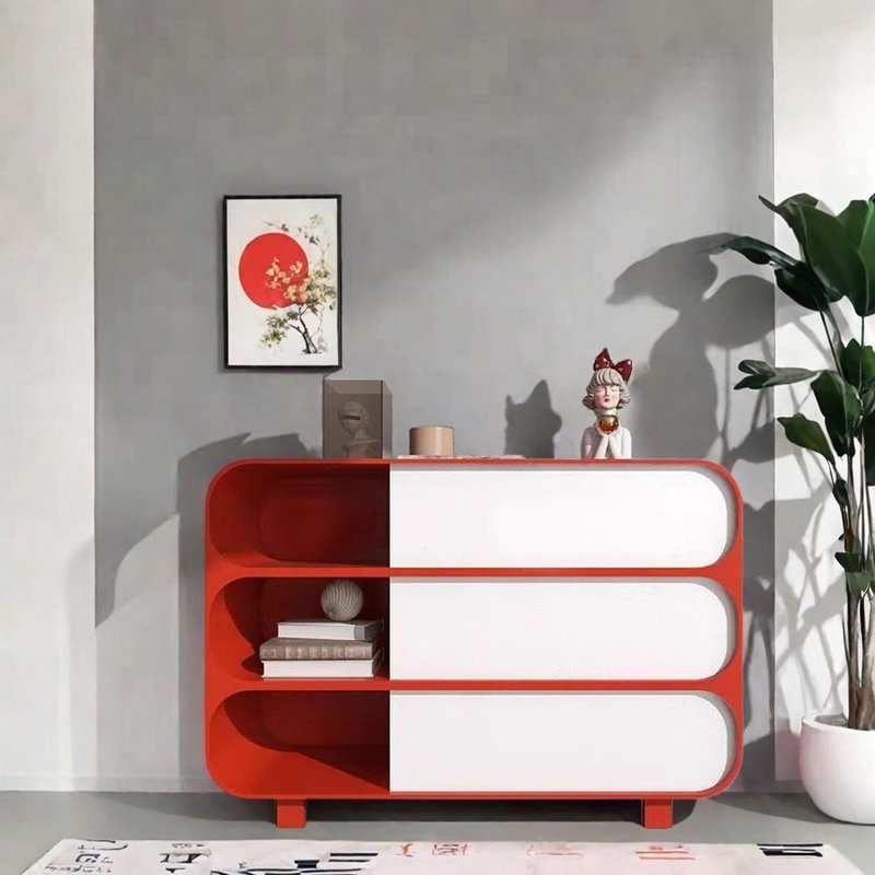 Commode d'entrée scandinave Creative, H 31,5 po x l 39,4 po x P 39,4 po