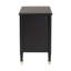 Baxton Studio Tamra Black Wood Chest With Drawers - Bedroom Storage Unit With Metallic Accents, 6-Drawer Modern Transitional Bedroom Storage Solution