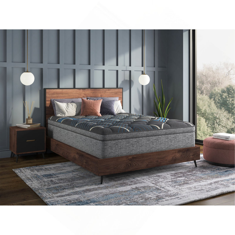 Restonic Comfort Care 15" Euro Top Hybrid Mattress, Individual Pocketed Coil Mattress , Plush Comfort, Twin, Twin, 15"